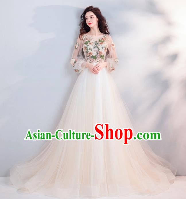 Top Grade Handmade Fancy Wedding Dress Princess Wedding Gown for Women