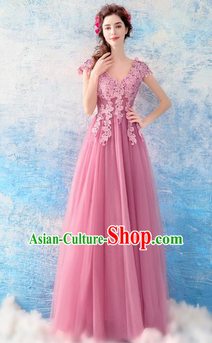 Top Grade Handmade Compere Costume Catwalks Veil Formal Dress for Women