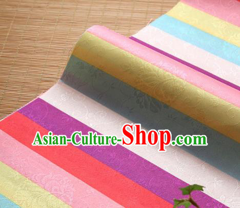 Asian Traditional Drapery Korean Fashion Hanbok Brocade Fabric Silk Fabric Material