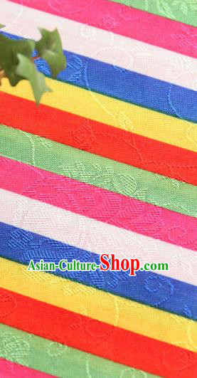 Asian Korean Traditional Fabric Brocade Fabric Hanbok Classical Pattern Colorful Silk Material
