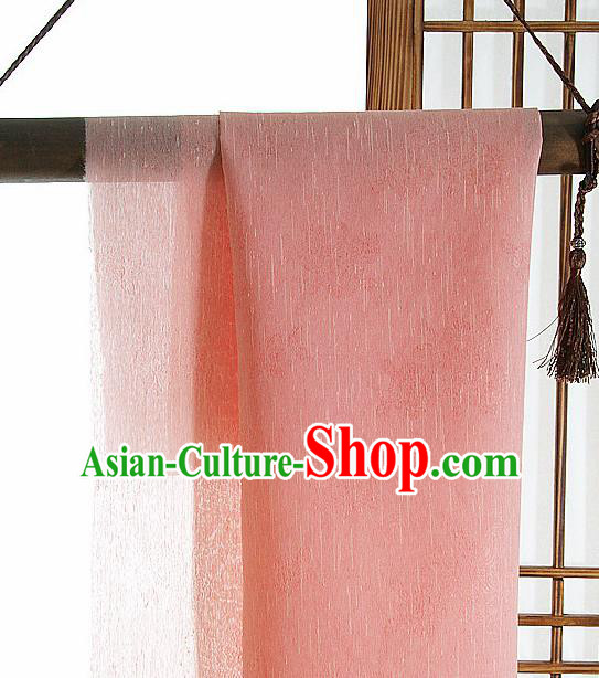 Asian Korean Traditional Pink Tough Silk Fabric Hanbok Silk Material
