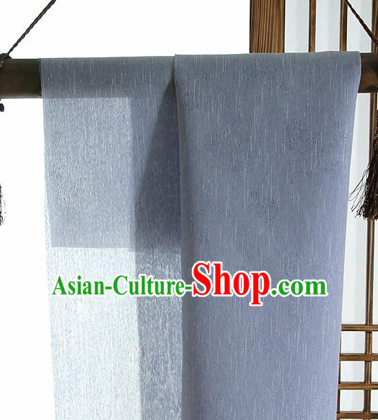 Asian Korean Traditional Ice Blue Tough Silk Fabric Hanbok Silk Material
