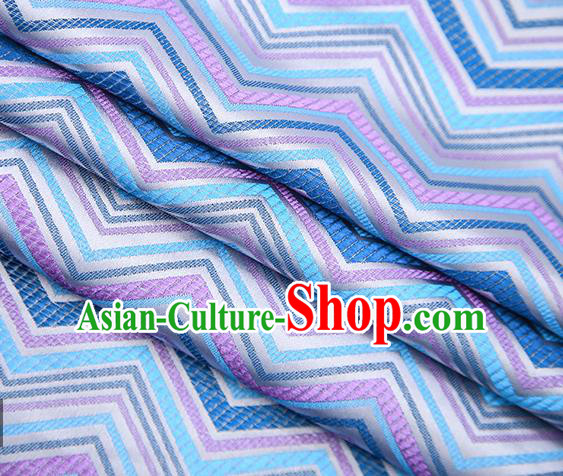 Argent Satin Traditional Chinese Tang Suit Brocade Fabric Classical Pattern Design Material Drapery