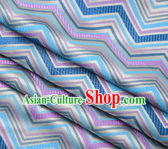 Grey Satin Traditional Chinese Tang Suit Brocade Fabric Classical Pattern Design Material Drapery
