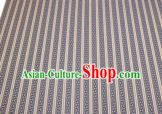 Chinese Traditional Garment Fabric Classical Navy Pattern Design Brocade Cushion Material Drapery