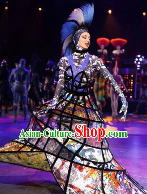 Top Grade Halloween Costumes Stage Performance Cosplay Full Dress for Women