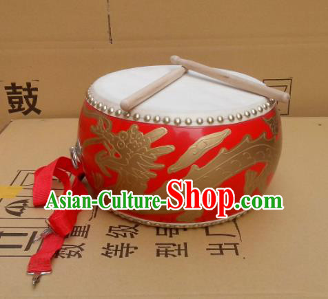 Chinese Traditional Drums Folk Dance Dragon Tupan Cowhide Drum