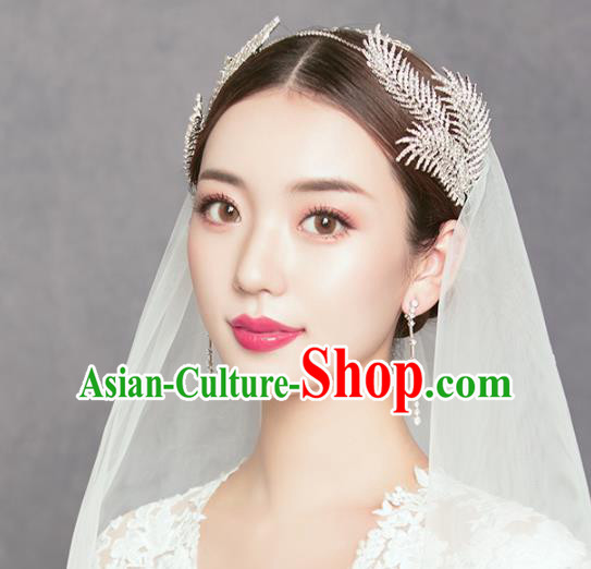 Top Grade Handmade Bride Crystal Hair Clasp Royal Crown Hair Accessories for Women