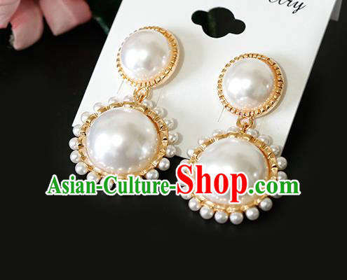 Top Grade Handmade Pearls Earrings Bride Jewelry Accessories for Women