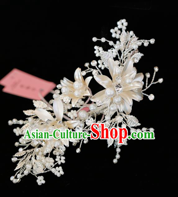 Top Grade Handmade Bride Pearls Hair Stick Baroque Hair Accessories for Women