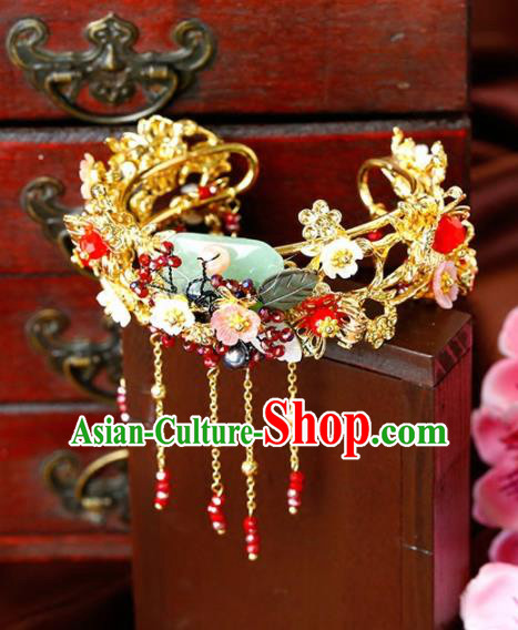 Chinese Ancient Handmade Bracelet Wedding Jewelry Accessories Jade Bangle for Women