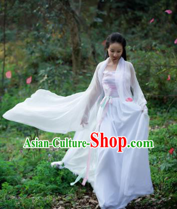 Asian Chinese Ancient Fairy Costumes Traditional Princess Hanfu Dress for Women