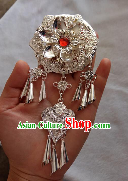 Chinese Ethnic Dai Nationality Folk Dance Hair Accessories Traditional Flowers Hairpins for Women