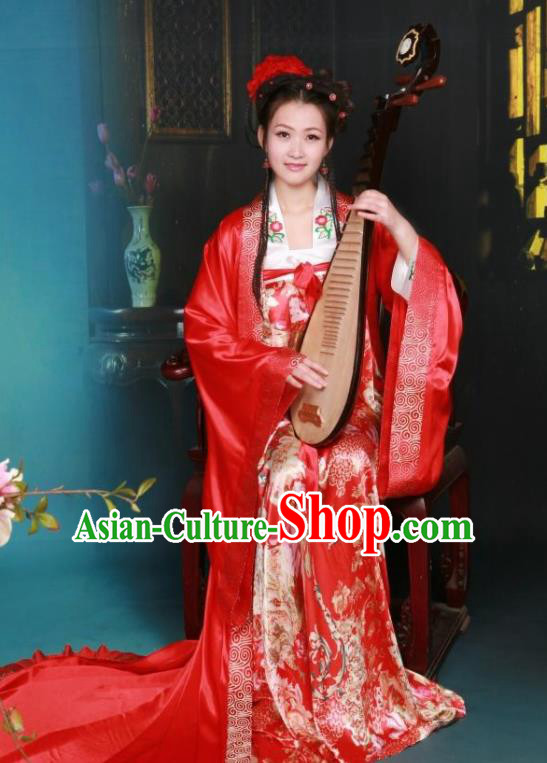 Ancient Chinese Palace Costumes Tang Dynasty Princess Hanfu Dress for Women