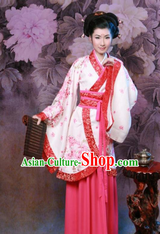 Chinese Ancient Nobility Lady Costumes Han Dynasty Palace Princess Hanfu Dress for Women