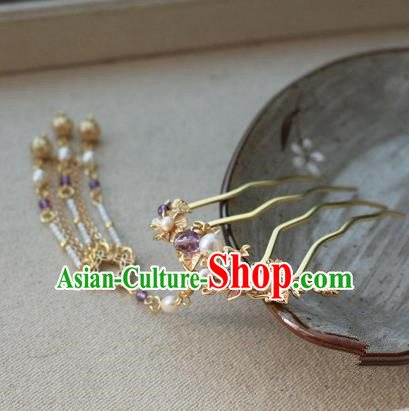 Asian Chinese Traditional Hair Accessories Ancient Hanfu Hair Comb Hairpins for Women