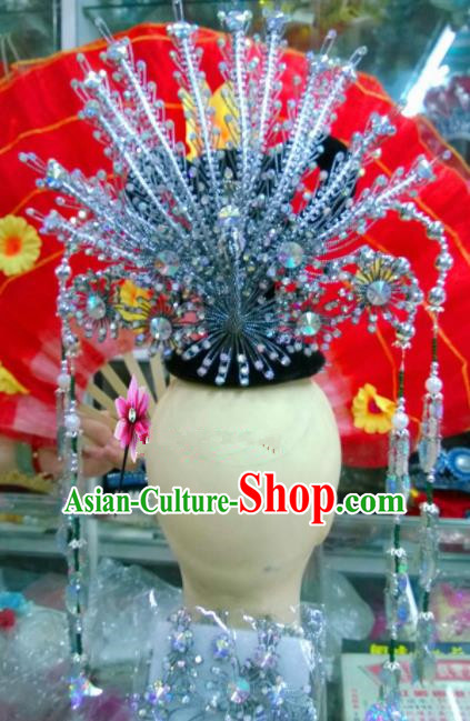 Chinese Classical Hair Accessories Traditional Ancient Beijing Opera Phoenix Coronet for Women