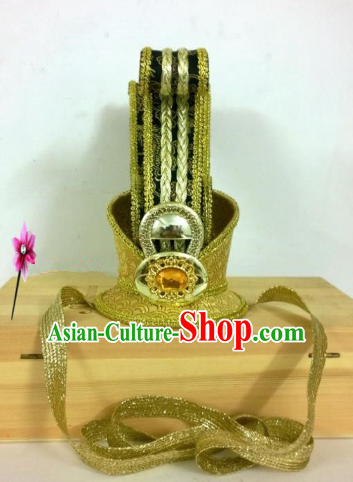 Chinese Traditional Hanfu Headdress Ancient Qin Dynasty Prince Tuinga Hairdo Crown for Men