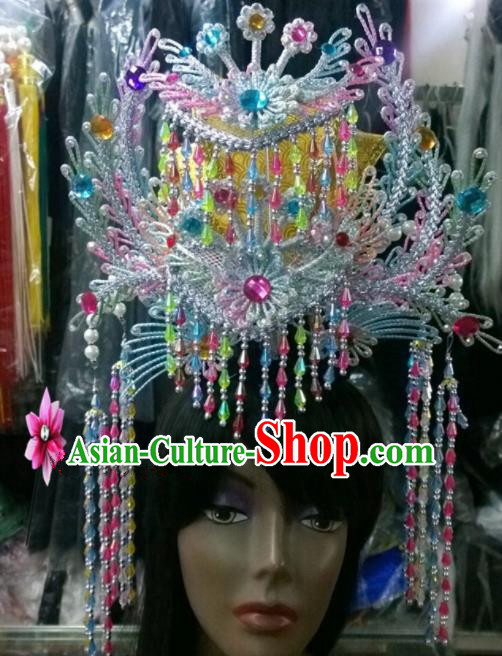 Chinese Classical Princess Hair Accessories Traditional Ancient Beijing Opera Phoenix Coronet for Women