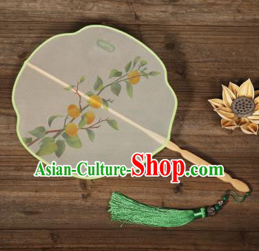 Traditional Chinese Crafts Palace Fans Hand Painting Fans Ancient Silk Fan for Women