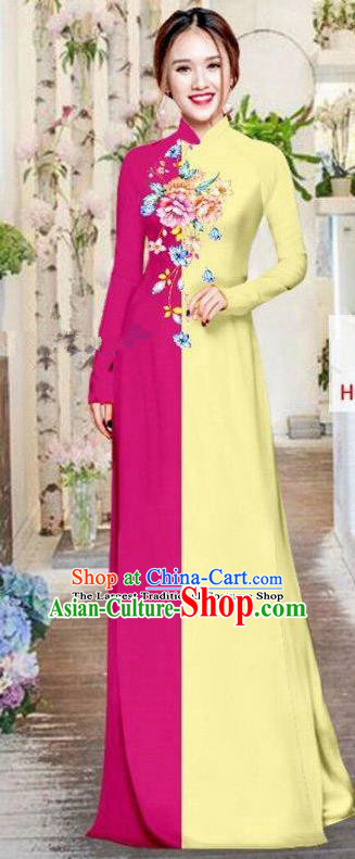 Vietnam Traditional Costume Ao Dai Qipao Dress Vietnamese Cheongsam for Women