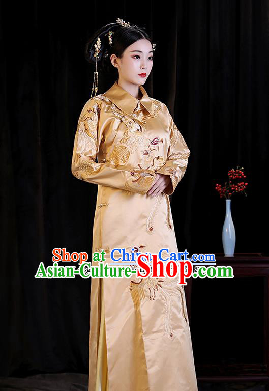 Chinese Ancient Drama Queen Clothing Qing Dynasty Manchu Empress Embroidered Costumes and Headpiece for Women