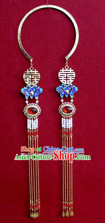 Chinese Traditional Classical Jewelry Accessories Ancient Princess Cloisonne Necklace for Women