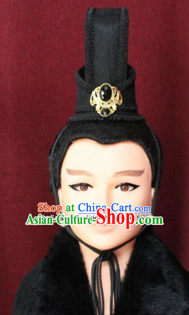 Chinese Traditional Classical Hair Accessories Ancient Han Dynasty Prince Hair Crown for Men