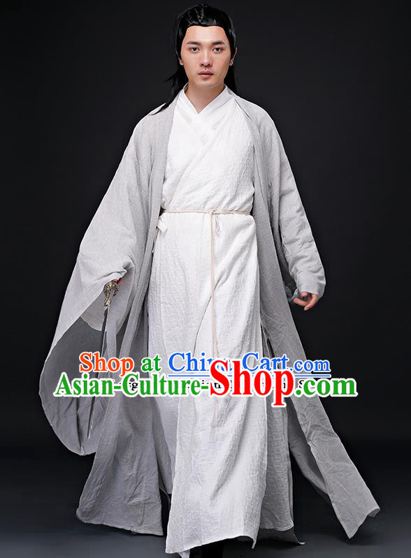 Chinese Ancient Nobility Childe Clothing Traditional Jin Dynasty Confucian Scholar Costumes for Men