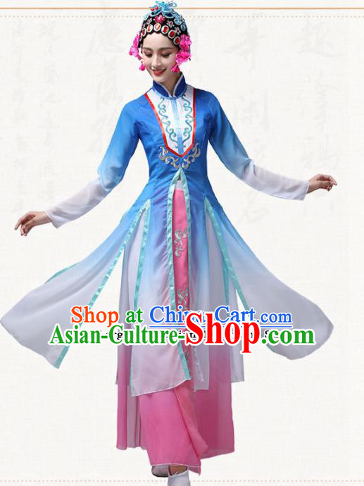 Chinese Traditional Classical Dance Dress Fan Dance Group Dance Costumes for Women