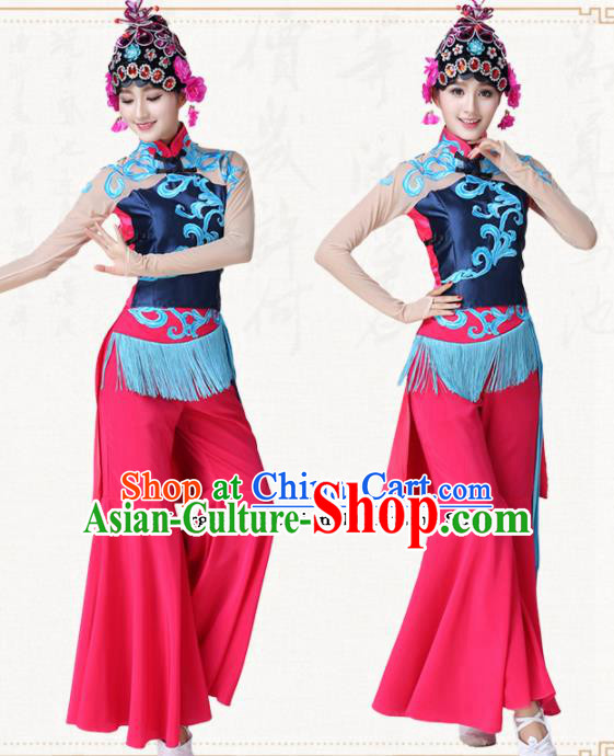 Chinese Traditional Classical Dance Folk Dance Clothing Group Dance Costumes for Women