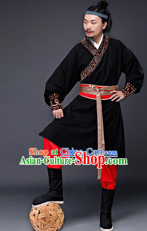 Traditional Chinese Song Dynasty Costumes Ancient Drama Swordsman Clothing for Men