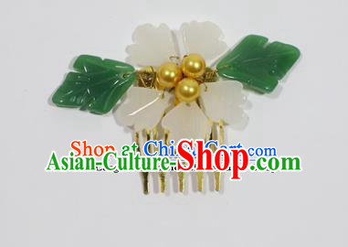 Chinese Traditional Palace Hair Accessories Hairpins Ancient Bride Flower Hair Comb for Women