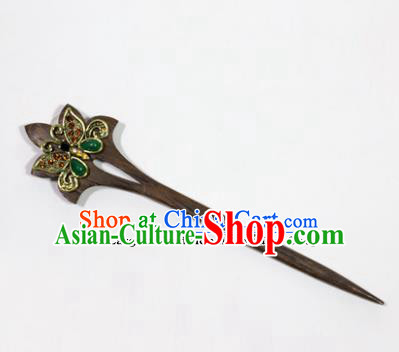 Chinese Traditional Palace Hair Accessories Hairpins Ancient Wood Hair Clip for Women