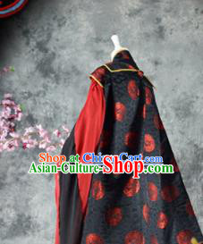 Traditional Chinese Cosplay Royal Highness Red Costumes Ancient Swordsman Hanfu Clothing for Men