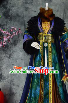 Traditional Chinese Cosplay Royal Highness Costumes Ancient Swordsman King Hanfu Clothing for Men