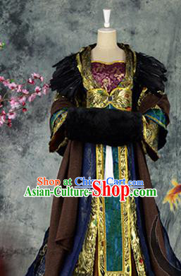 Traditional Chinese Cosplay Imperial Consort Costumes Ancient Swordswoman Hanfu Dress for Women
