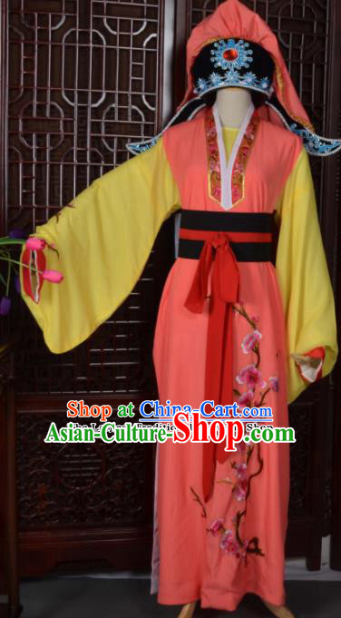 Top Grade Chinese Beijing Opera Costumes Peking Opera Niche Embroidered Robe and Hat for Adults