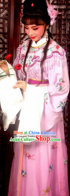 Traditional Chinese Peking Opera Actress Costumes Ancient Peri Princess Pink Dress for Adults