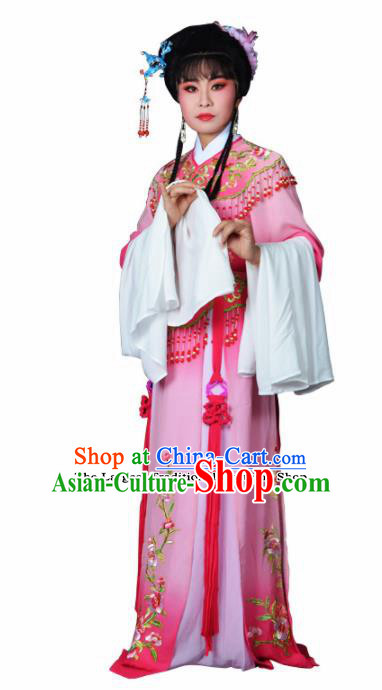 Traditional Chinese Peking Opera Palace Princess Costumes Ancient Peri Pink Dress for Adults