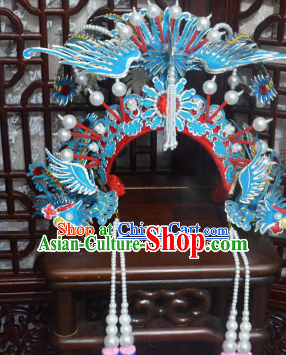 Traditional Chinese Beijing Opera Phoenix Coronet Hair Accessories Ancient Princess Headdress for Women