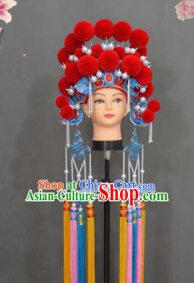 Traditional Chinese Peking Opera Diva Hair Accessories Ancient Princess Phoenix Coronet Headwear for Women