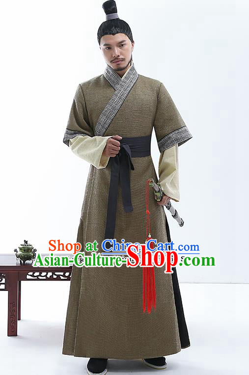 Chinese Traditional Spring and Autumn Period Nobility Childe Costumes Ancient Drama Swordsman Clothing for Men