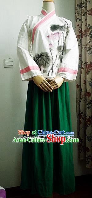 Chinese Ancient Ming Dynasty Costumes Traditional Hanfu Dress for Women