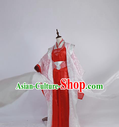 Chinese Traditional Ancient Swordsman Bridegroom Wedding Costumes for Men