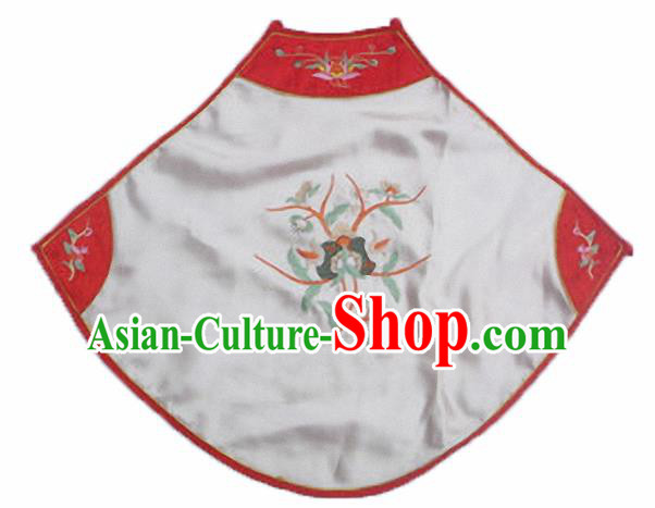 Chinese Traditional Underwear Ancient Costume Embroidered White Bellyband for Women