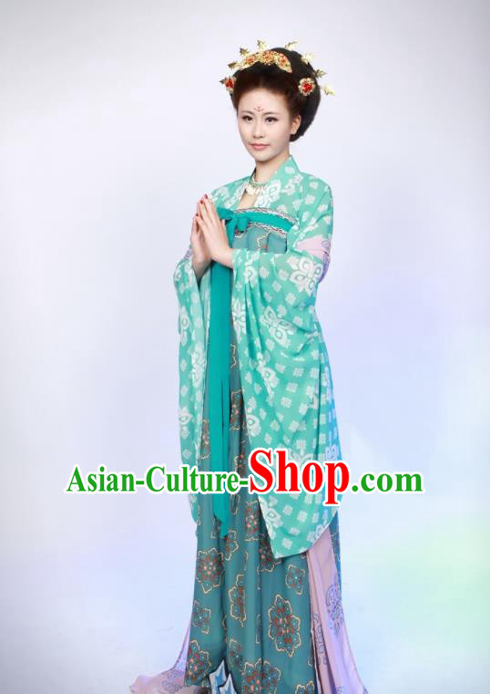 Chinese Traditional Ancient Imperial Consort Hanfu Dress Tang Dynasty Historical Costumes for Women