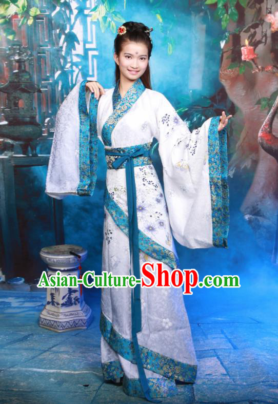 Chinese Traditional Ancient Princess Historical Hanfu Dress Han Dynasty Palace Lady Costumes for Women