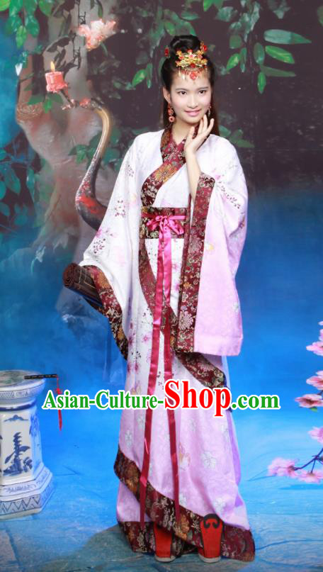 Chinese Traditional Han Dynasty Princess Historical Hanfu Dress Ancient Palace Lady Costumes for Women