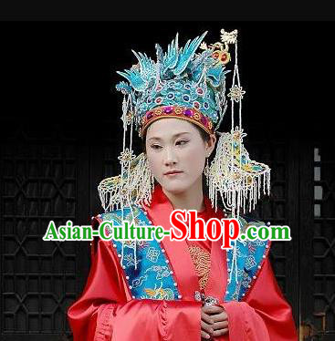 Chinese Traditional Wedding Hair Accessories Ancient Ming Dynasty Empress Phoenix Coronet for Women